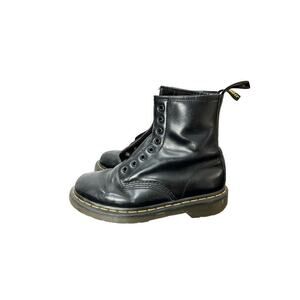 Doc Dr. Martens Women’s Sz 6M Black Smooth Leather Lace Up Jaden Combat Boot